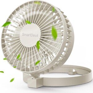 USB Mini Desk Fan Ultra Quiet, 2-Speed, 90° Rotate Foldable Personal Table Fan